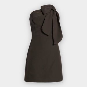 Sam Edelman Black One-Shoulder Prom Dress